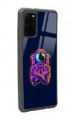 Samsung S20 Plus Neon Astronot Tasarımlı Glossy Telefon Kılıfı