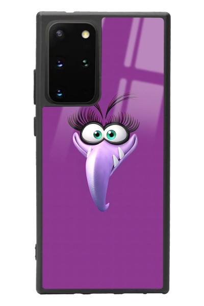 Samsung S20 Plus Purple Angry Birds Tasarımlı Glossy Telefon Kılıfı