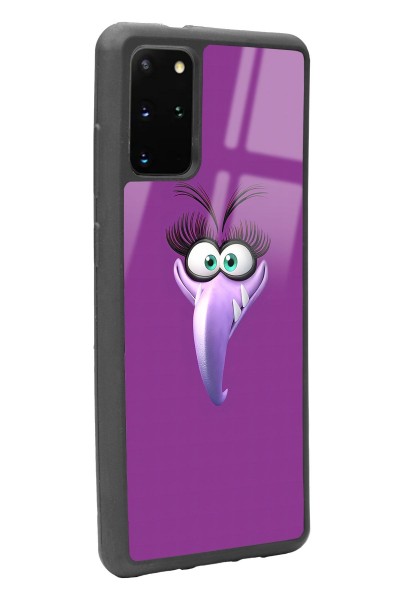 Samsung S20 Plus Purple Angry Birds Tasarımlı Glossy Telefon Kılıfı