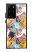Samsung S20 Plus Retro Çizgi Çiçek Tasarımlı Glossy Telefon Kılıfı