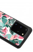 Samsung S20 Plus Retro Flamingo Duvar Kağıdı Tasarımlı Glossy Telefon Kılıfı