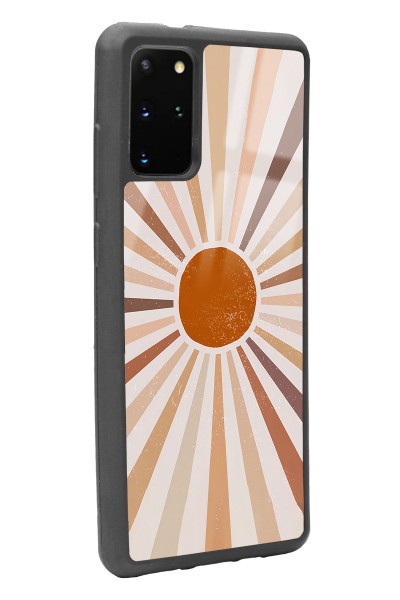 Samsung S20 Plus Retro Güneş Tasarımlı Glossy Telefon Kılıfı