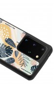 Samsung S20 Plus Retro Yaprak Tasarımlı Glossy Telefon Kılıfı