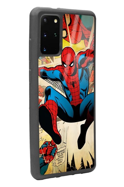 Samsung S20 Plus Spider-man Örümcek Adam Tasarımlı Glossy Telefon Kılıfı