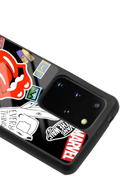 Samsung S20 Plus Sticker Tasarımlı Glossy Telefon Kılıfı