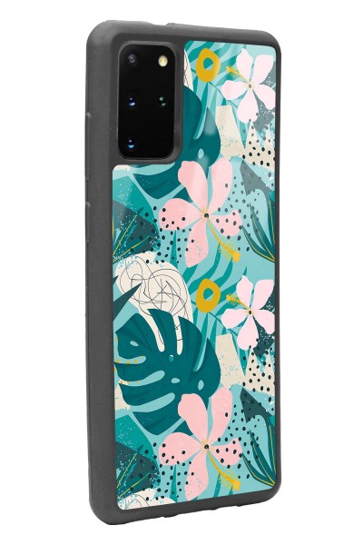 Samsung S20 Plus Yaprak Sanatı Tasarımlı Glossy Telefon Kılıfı