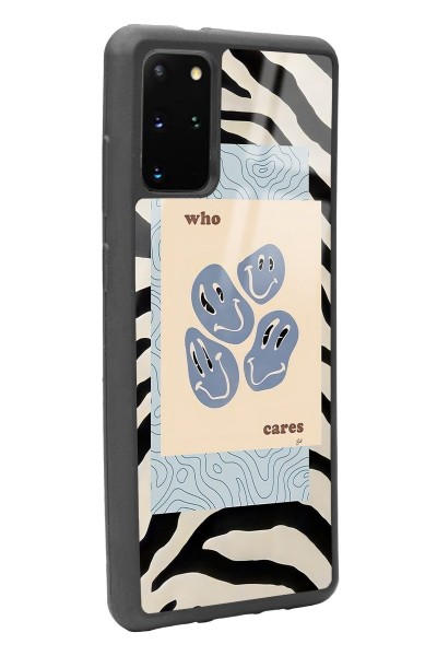 Samsung S20 Plus Zebra Emoji Tasarımlı Glossy Telefon Kılıfı
