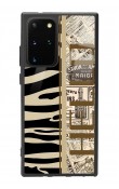 Samsung S20 Plus Zebra Gazete Tasarımlı Glossy Telefon Kılıfı