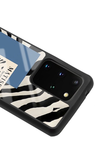 Samsung S20 Plus Zebra Matısse Tasarımlı Glossy Telefon Kılıfı
