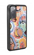 Samsung S20 Suluboya Retro Göz Tasarımlı Glossy Telefon Kılıfı