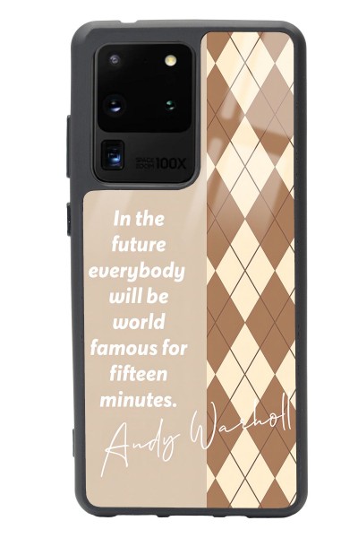 Samsung S20 Ultra Andy Ekose Tasarımlı Glossy Telefon Kılıfı