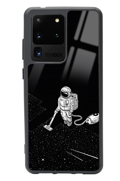 Samsung S20 Ultra Astronot Tatiana Tasarımlı Glossy Telefon Kılıfı