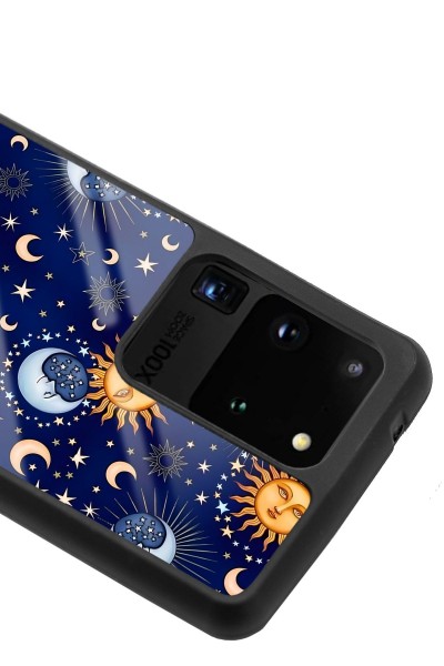 Samsung S20 Ultra Ay Güneş Pijama Tasarımlı Glossy Telefon Kılıfı