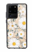 Samsung S20 Ultra Büyük Papatya Tasarımlı Glossy Telefon Kılıfı