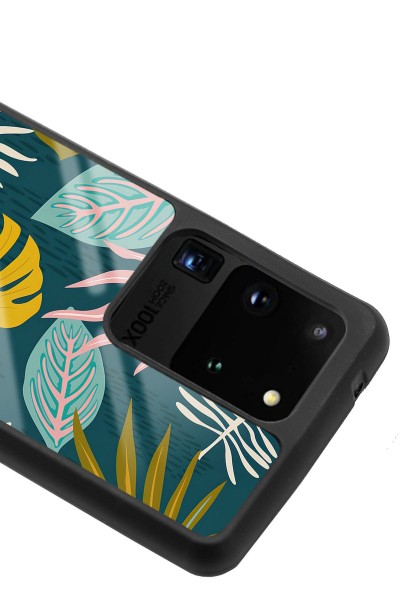 Samsung S20 Ultra Color Leaf Tasarımlı Glossy Telefon Kılıfı
