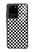 Samsung S20 Ultra Damalı Tasarımlı Glossy Telefon Kılıfı