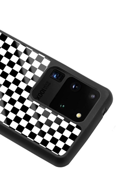 Samsung S20 Ultra Damalı Tasarımlı Glossy Telefon Kılıfı