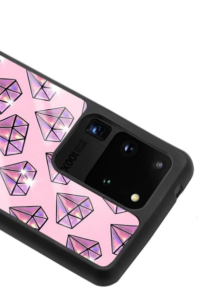 Samsung S20 Ultra Diamond Tasarımlı Glossy Telefon Kılıfı