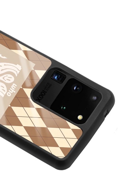 Samsung S20 Ultra Ekose Smile Tasarımlı Glossy Telefon Kılıfı
