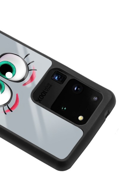 Samsung S20 Ultra Grey Angry Birds Tasarımlı Glossy Telefon Kılıfı