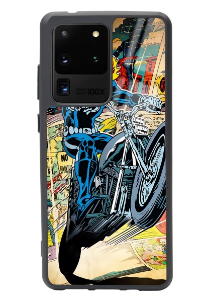Samsung S20 Ultra Hayalet Sürücü Tasarımlı Glossy Telefon Kılıfı