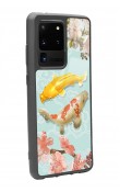 Samsung S20 Ultra Koi Balığı Tasarımlı Glossy Telefon Kılıfı