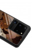 Samsung S20 Ultra Leoparlar Tasarımlı Glossy Telefon Kılıfı