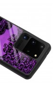 Samsung S20 Ultra Lila Batman Tasarımlı Glossy Telefon Kılıfı
