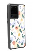 Samsung S20 Ultra Minik Çiçekler Tasarımlı Glossy Telefon Kılıfı