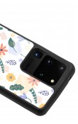 Samsung S20 Ultra Minik Çiçekler Tasarımlı Glossy Telefon Kılıfı