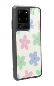Samsung S20 Ultra Nude Çiçek Tasarımlı Glossy Telefon Kılıfı
