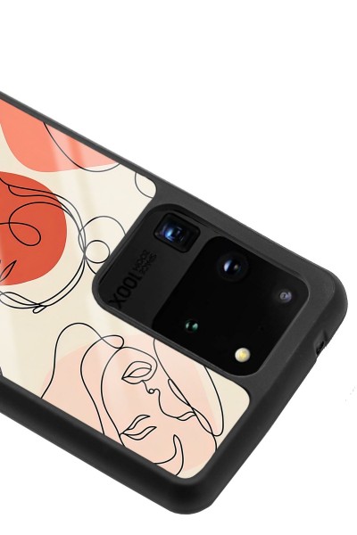 Samsung S20 Ultra Nude Maske Tasarımlı Glossy Telefon Kılıfı