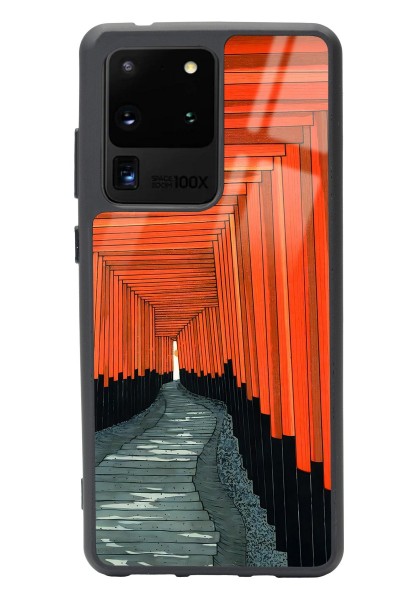 Samsung S20 Ultra Pastel Pencereler Tasarımlı Glossy Telefon Kılıfı