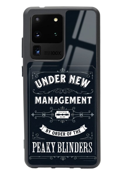 Samsung S20 Ultra Peaky Blinders Management Tasarımlı Glossy Telefon Kılıfı