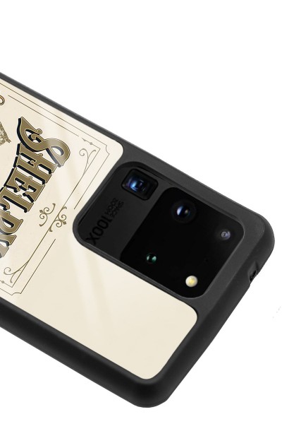 Samsung S20 Ultra Peaky Blinders Shelby Dry Gin Tasarımlı Glossy Telefon Kılıfı
