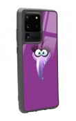 Samsung S20 Ultra Purple Angry Birds Tasarımlı Glossy Telefon Kılıfı