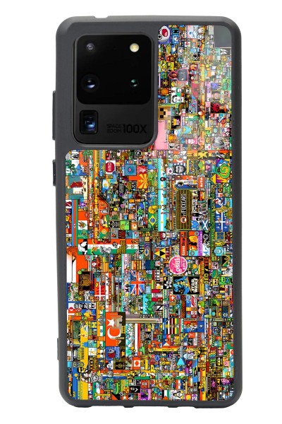 Samsung S20 Ultra R/place Hatıra Tasarımlı Glossy Telefon Kılıfı