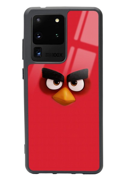 Samsung S20 Ultra Red Angry Birds Tasarımlı Glossy Telefon Kılıfı