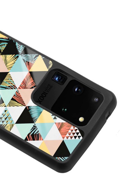 Samsung S20 Ultra Retro Duvar Kağıdı Tasarımlı Glossy Telefon Kılıfı
