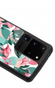 Samsung S20 Ultra Retro Flamingo Duvar Kağıdı Tasarımlı Glossy Telefon Kılıfı