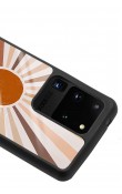 Samsung S20 Ultra Retro Güneş Tasarımlı Glossy Telefon Kılıfı