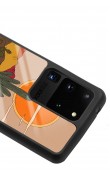 Samsung S20 Ultra Retro Kaktüs Güneş Tasarımlı Glossy Telefon Kılıfı