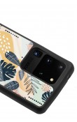 Samsung S20 Ultra Retro Yaprak Tasarımlı Glossy Telefon Kılıfı