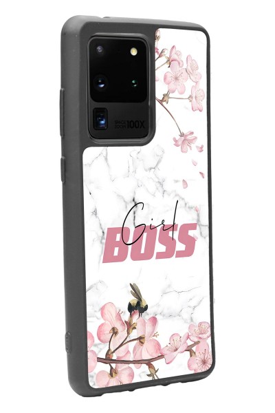 Samsung S20 Ultra Sakura Girl Boss Tasarımlı Glossy Telefon Kılıfı