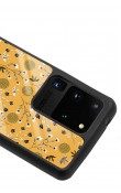 Samsung S20 Ultra Sarı Bindanlı Tasarımlı Glossy Telefon Kılıfı