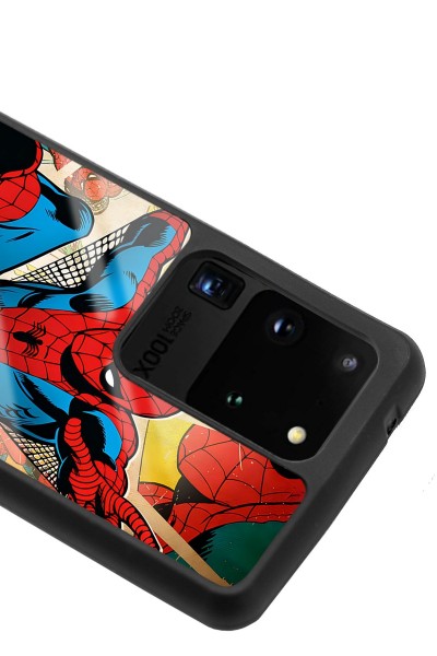 Samsung S20 Ultra Spider-man Örümcek Adam Tasarımlı Glossy Telefon Kılıfı