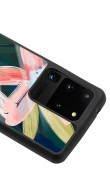 Samsung S20 Ultra Suluboya Çiçek Tasarımlı Glossy Telefon Kılıfı