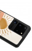 Samsung S20 Ultra Suluboya Güneş Tasarımlı Glossy Telefon Kılıfı