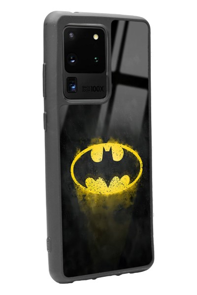 Samsung S20 Ultra Yellow Batman Tasarımlı Glossy Telefon Kılıfı