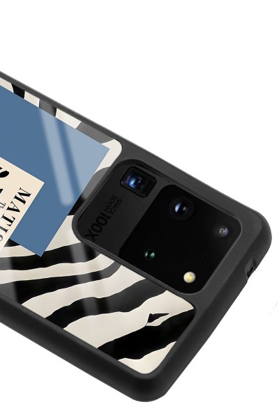Samsung S20 Ultra Zebra Matısse Tasarımlı Glossy Telefon Kılıfı